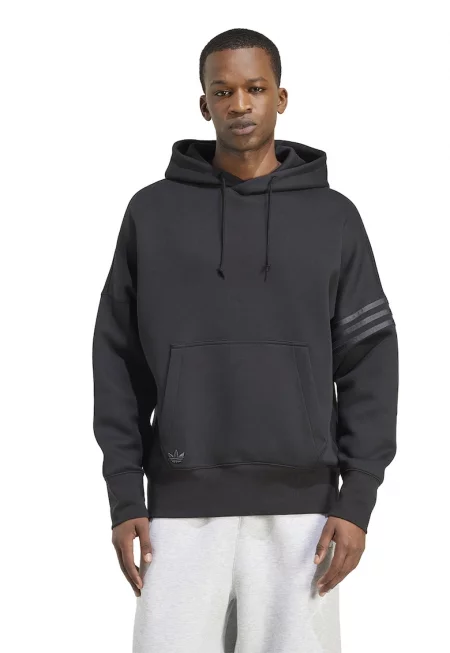 Свободно худи с памук - Антрацитно сиво