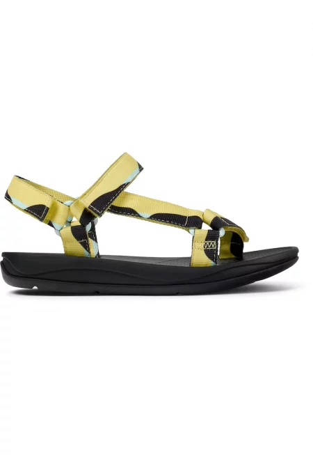 Текстилни спортни обувки Match 20643 с велкро - Жълт