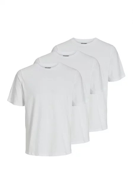 Тениска с памук и овално деколте - 3 броя