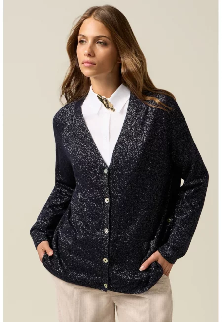 Жилетка с вълна и бляскави детайли