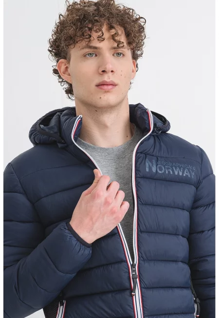 Зимно яке Bikash с качулка - Тъмносин