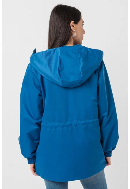 Зимно яке с качулка и връзка