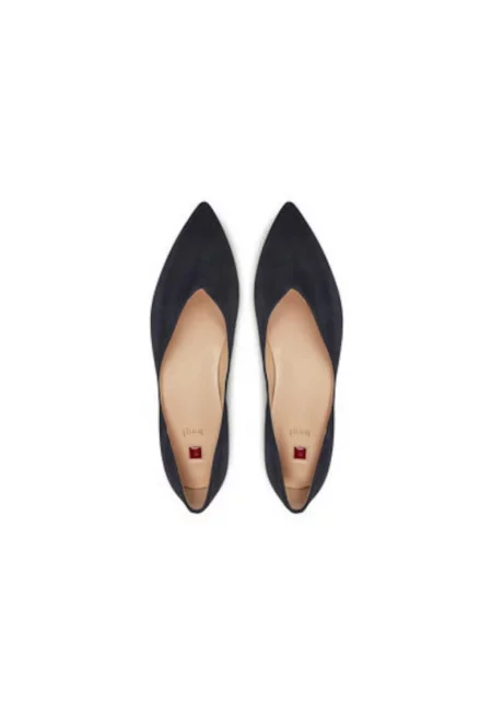 Балерини Hogl - 9-100012-35000 - Естествена кожа - Светлосин