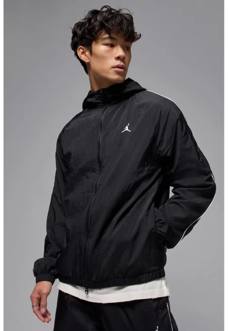 Баскетболно яке с качулка - Черен