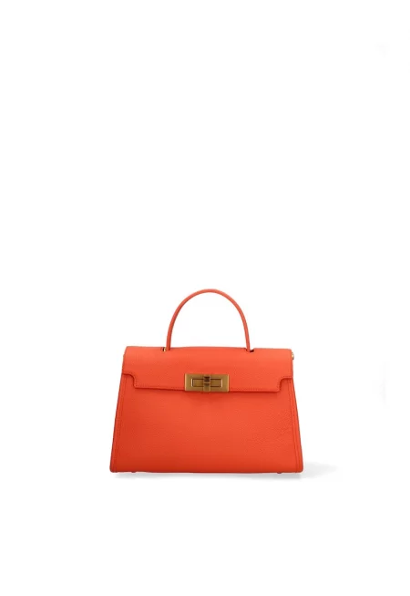 Чанта за рамо Embera от еко кожа с отделяща се презрамка - Оранжев