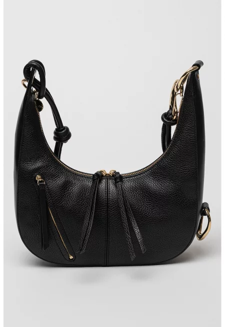 Чанта за рамо Selah с цип - Черен