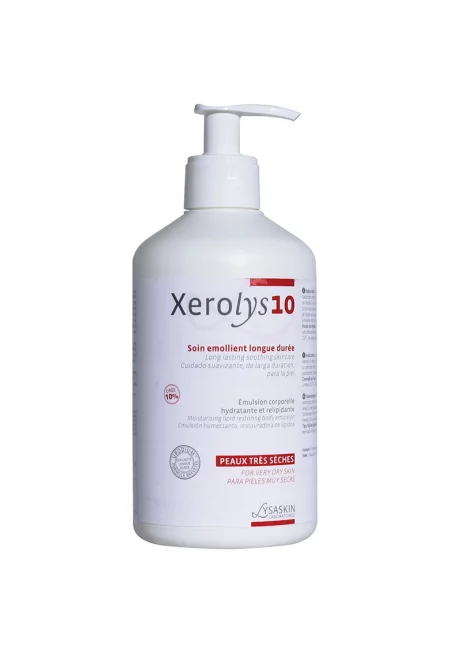 Дълготрайна хидратираща и релипидираща емулсия за тяло  Xerolys 10