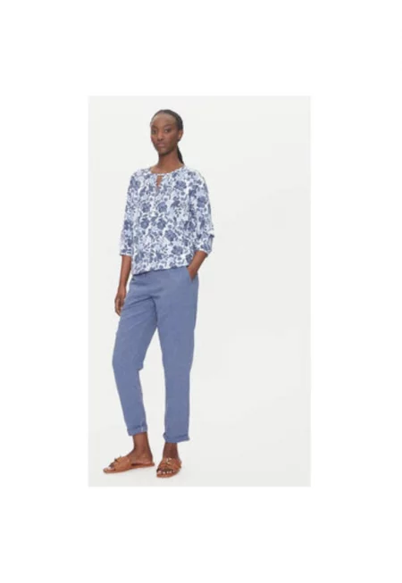 Дамска блуза  11105112 - Памук/Модал - Синя/Розова