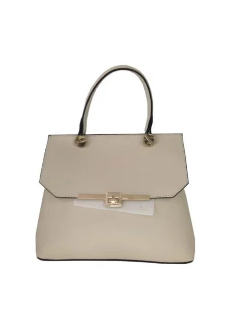 Дамска чанта от естествена кожа  Fergie - natural beige