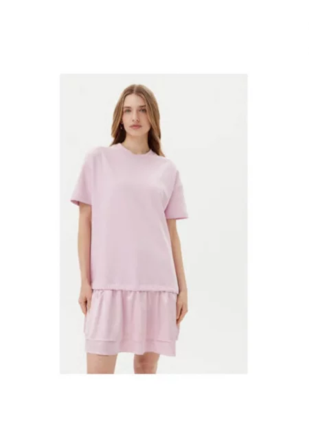 Дамска рокля  10007096 30046247 - Памук/Полиестер - Розово