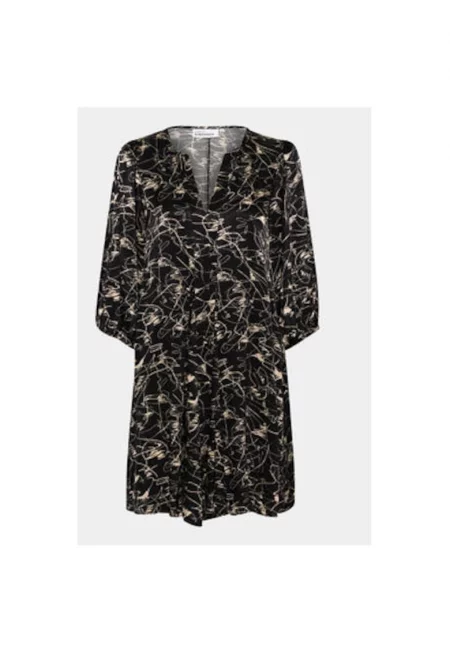 Дамска рокля -  303554262 - Вискоза - Черна - Черен