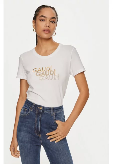 Дамска тениска -  304202834 - Памук - Бяла - Бял