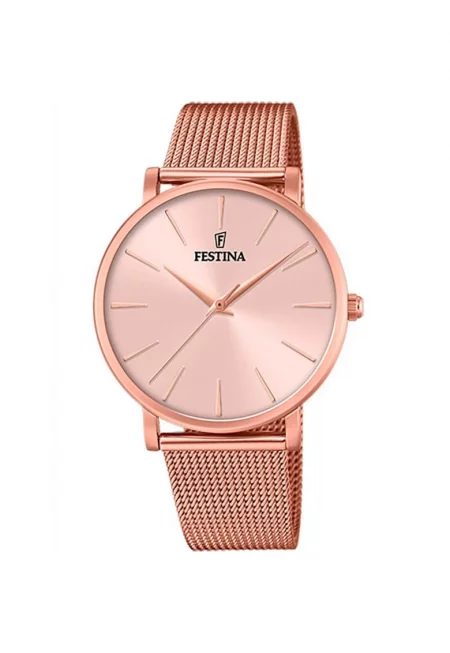 Дамски часовник  F20477/1 Кварцов Розово злато