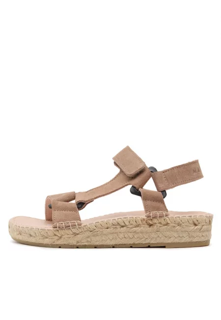Дамски еспадрили  ТУРИСТИЧЕСКИ САНДАЛИ W 1.9 - Естествена кожа - Бежов