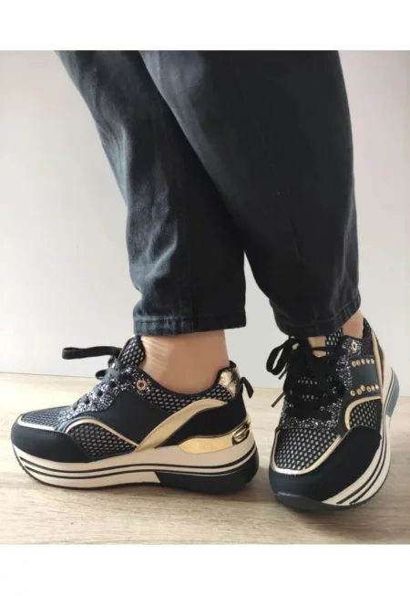 Дамски ежедневни обувки  Wsc250125-1 - Черни