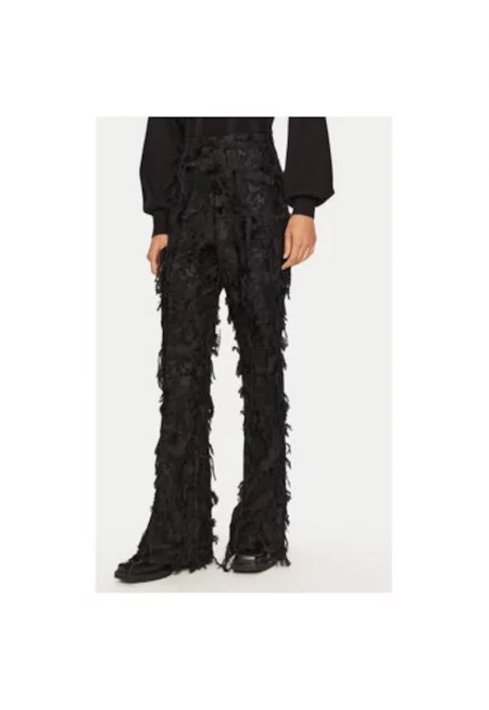 Дамски панталон -  304750168 - Памук/Полиестер - Черен - Черен