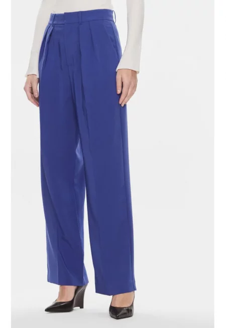 Дамски панталон - Изработен по поръчка - 303543112 - Полиестер/Рециклиран полиестер - L INTL - Син