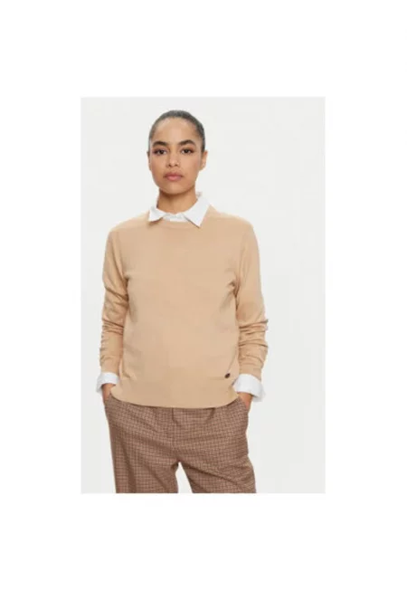 Дамски пуловер - US Polo Assn. - 304793165 - Вискоза/Найлон - Бежов