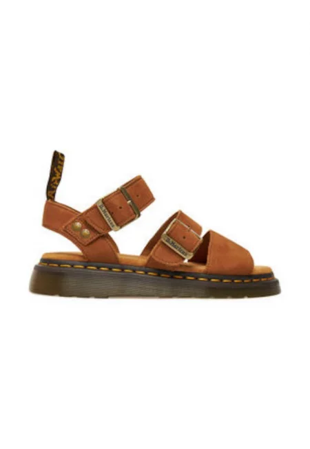 Дамски сандали - Dr Martens - 305316196 - естествена кожа - кафяв
