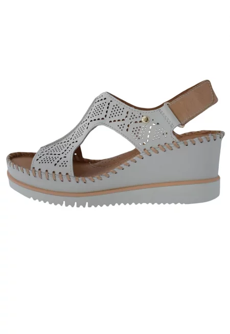 Дамски сандали от естествена кожа марка  W3Z-1775C1-52-21 кремави