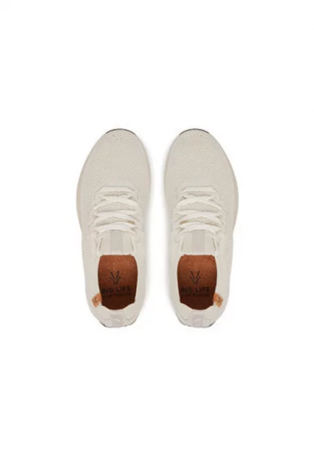 Дамски спортни обувки - SAO5135 -  Синтетика - Бели - Бял