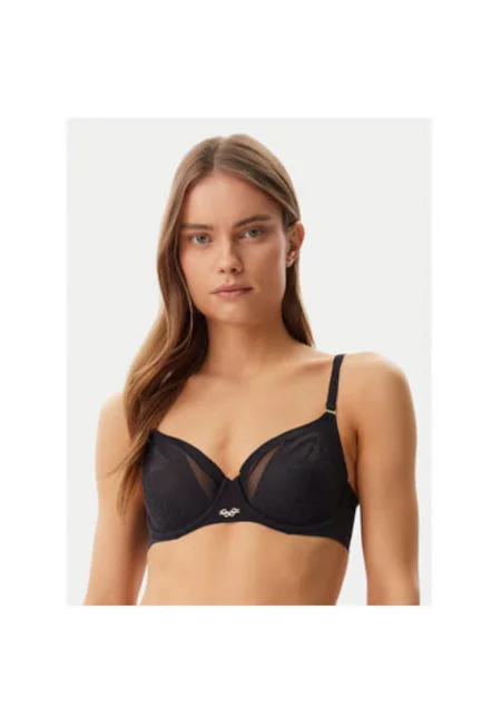 Дамски сутиен -  304889134 - Памук/Еластан - Черен