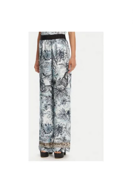 Дамски топ  вискоза - син/сив - Сив/Син