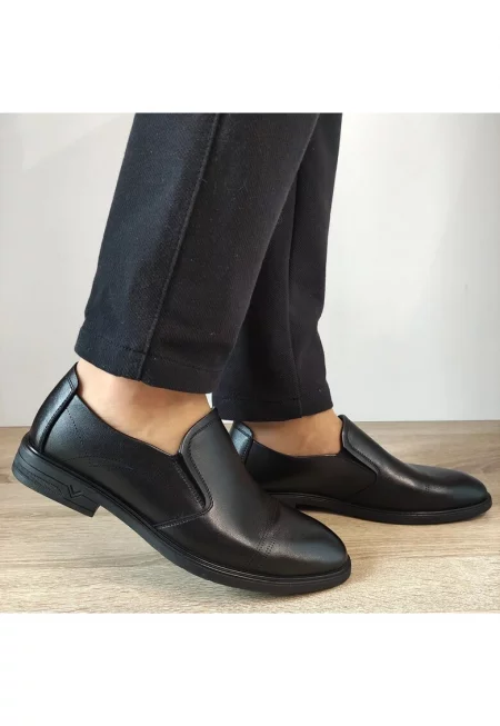 Елегантни мъжки обувки  B16235 Black - черни