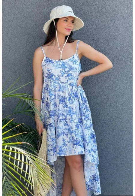 Флорална памучна рокля