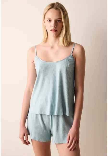 Горна пижама с регулируеми презрамки - Персийско зелено