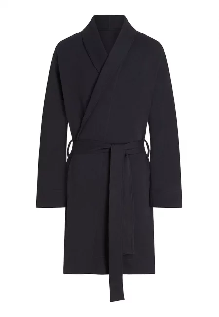 Халат с памук - Антрацитно сиво