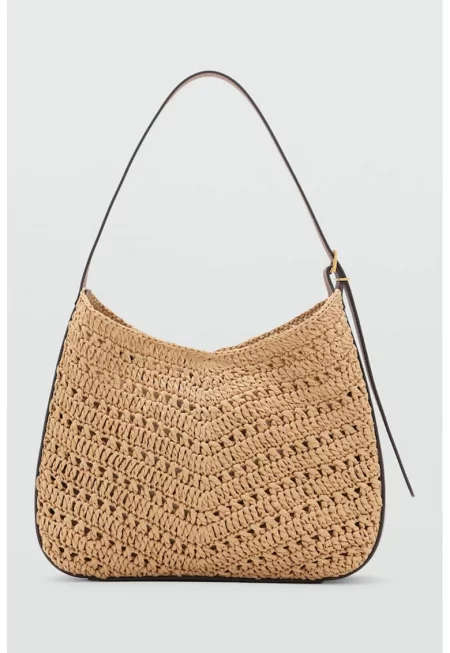 Хартиена чанта за рамо с регулиращи се дръжки