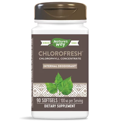 Хлорофреш® Хлорофил концентрат – Детоксикация и свежест - Chlorofresh® Chlorophyll Concentrat, 90 софтгел капсули