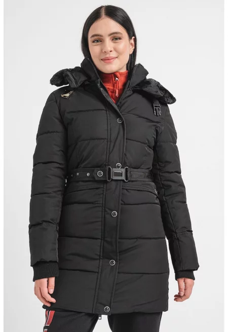 Капитонирано зимно яке Bettino с еко пух - Черен