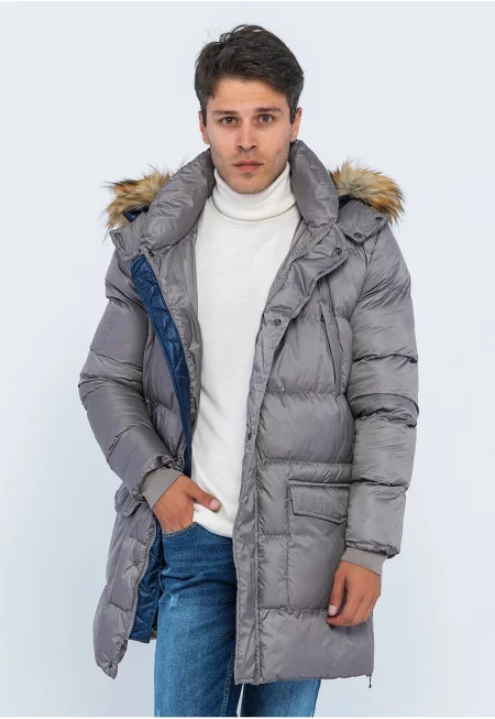 Капитонирано зимно яке с качулка