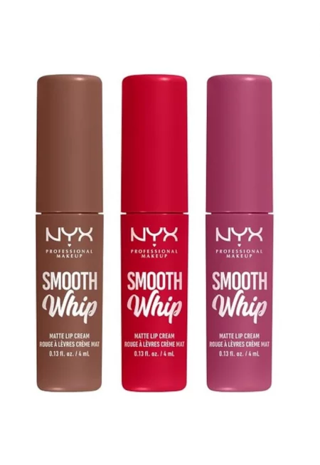 Комплект от 3 матови червила -  Smooth Whip Matte - 4 ml - Multicolor
