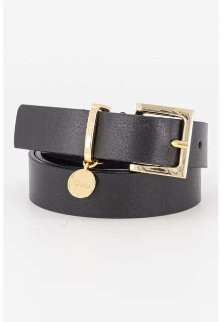 Кожен колан Amelia с метално лого
