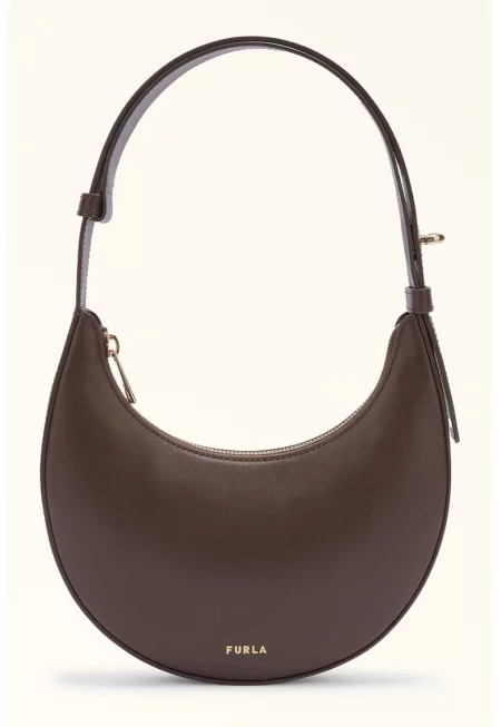 Кожена чанта-полумесец за рамо Delizia