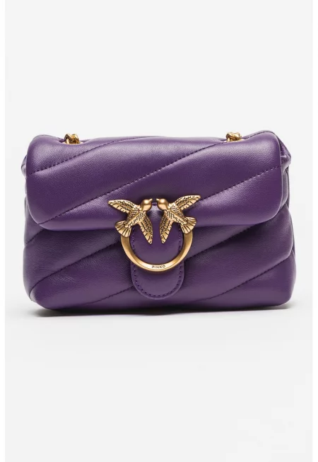 Кожена crossbody чанта - Love Puff.