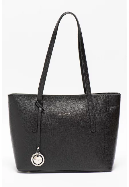 Кожена шопинг чанта с релеф