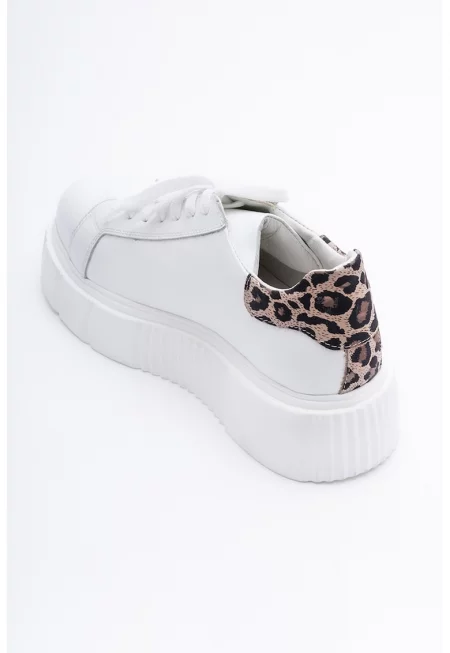 Кожени скосени спортни обувки