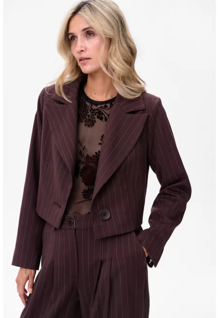 Кроп сако с фини райета Rika