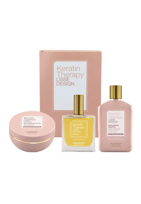 Lisse Design Keratin Therapy Maintenance Set - Шампоан 250 ml - Маска 200 ml - Масло за коса 50 ml