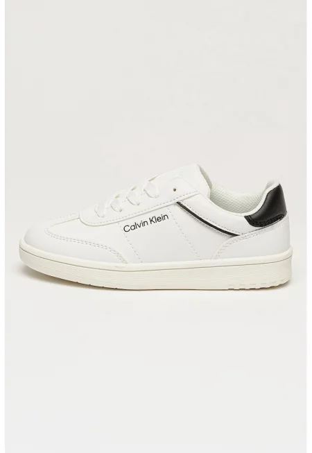 Маратонки от еко кожа - Бял