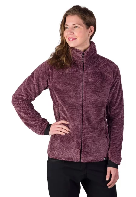 MARIANELA – Дамски външен пуловер от шерпа полар - Лилав
