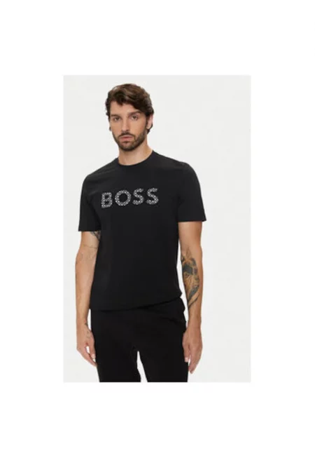 Мъжка тениска -  304018589 - Памук - Черен - Черен