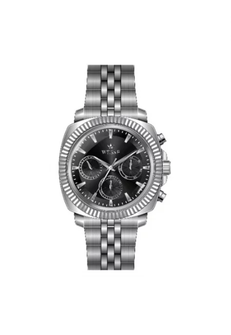 Мъжки часовник  WWG210004 - стоманена каишка - 42мм - сребрист - черен циферблат - 5ATM