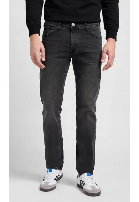 Мъжки дънки  Daren - черни - прави - с цип - памучни