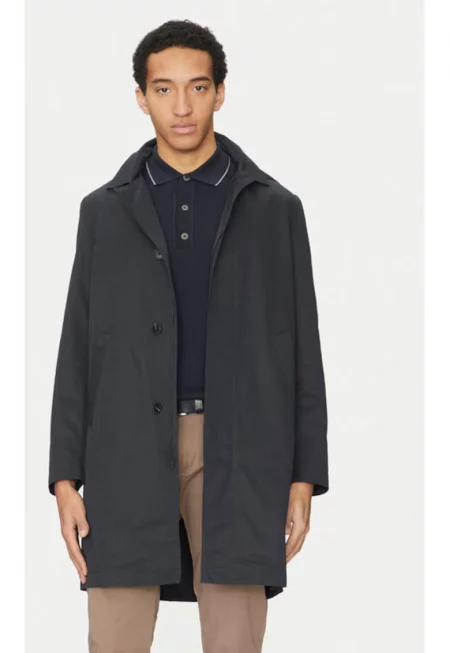 Мъжко палто - Marc O'Polo - 304825637 - Полиестер/Памук - Син - Син