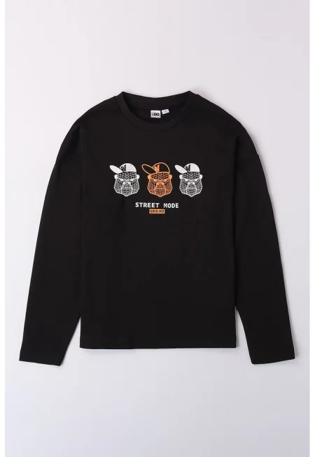 Памучна блуза с принт